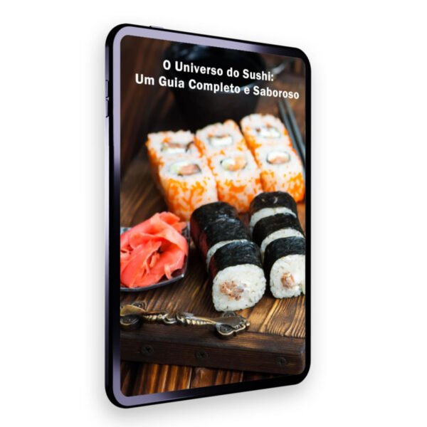 livro receitas de sushi